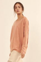 Load image into Gallery viewer, Mineral Washed Vintage Oversize Long-Sleeve Tee
