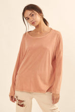 Load image into Gallery viewer, Mineral Washed Vintage Oversize Long-Sleeve Tee
