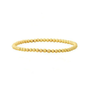 Pearl and Gold Beaded Ball Bracelet