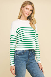 Light Weight Stripe Sweater by PINCH