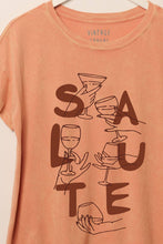 Load image into Gallery viewer, Salute Drinks Vintage-Wash Graphic Tee
