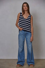 Load image into Gallery viewer, W2047 | Knit Sweater Cotton Striped V-Neck Sleeveless Top
