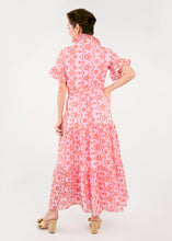 Load image into Gallery viewer, Sadie Maxi Dress Lavender Coral Eyelet
