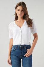 Load image into Gallery viewer, Leighton Short Sleeve Crochet Knit Cardigan
