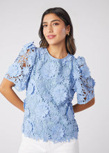 Load image into Gallery viewer, Marty 3-D Lace Flower Blouse Top by Abbey Glass
