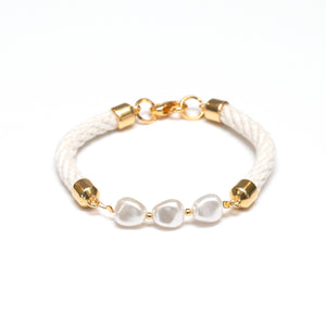 Atlantic - Ivory/Gold - Nautical Rope Bracelet