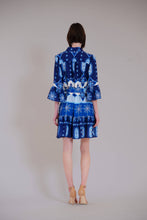 Load image into Gallery viewer, LONG BELL SLV BUTTON UP COLLARED SHIRT DRESS
