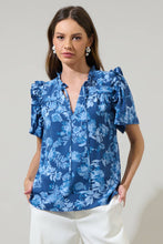 Load image into Gallery viewer, Bary Floral Danielle Ruffle Blouse
