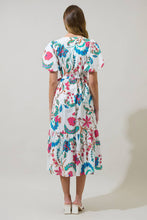 Load image into Gallery viewer, Izzie Floral Lunia Wrap Midi Dress
