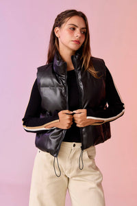 Eva Faux Leather Vest