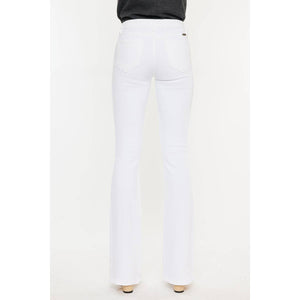 High Rise Bootcut Jeans by Kan Can - 70005 White