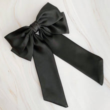 Load image into Gallery viewer, Doubled Satin Bow Hair Clip
