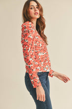 Load image into Gallery viewer, RUCHED BUTTON DOWN PUFF SLEEVE TOP MTP2571
