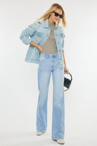 Kan Can High Rise Super Long Jeans - Light Wash