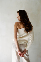 Load image into Gallery viewer, Knit Sweater One Shoulder Long Sleeve Pullover
