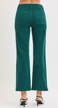 Load image into Gallery viewer, Risen High Rise Ankle Flare Jeans - Hunter Green 5662

