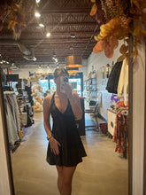 Load image into Gallery viewer, Satin Halter Mini Dress from Sky to Moon
