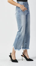 Load image into Gallery viewer, Risen High Rise Frayed Hem Jeans 5184 - Medium Wash
