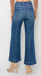 Risen High Rise Ankle Seam Jeans - 5687 Dark Wash