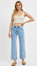 Load image into Gallery viewer, Risen High Rise Straight Leg Jeans w Embroidery  - PWC21010 Light Wash
