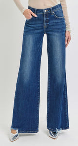 Risen Mid Rise Super Soft Wide Jeans - 5770 Dark Wash