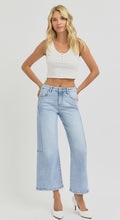 Load image into Gallery viewer, Risen High Rise Cropped Wide Leg with Seam Detail - 5857 Light Wash
