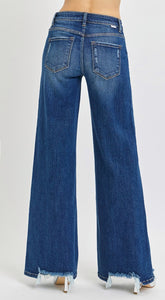 Risen Mid Rise Super Soft Wide Jeans - 5770 Dark Wash