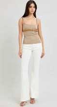 Load image into Gallery viewer, Risen High Rise Patch Pocket Flare Jeans - 5853 Cream
