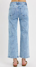 Load image into Gallery viewer, Risen High Rise Straight Leg Jeans w Embroidery  - PWC21010 Light Wash
