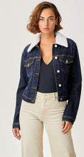 Load image into Gallery viewer, Risen Jean Jacket w Detachable Sherpa Collar
