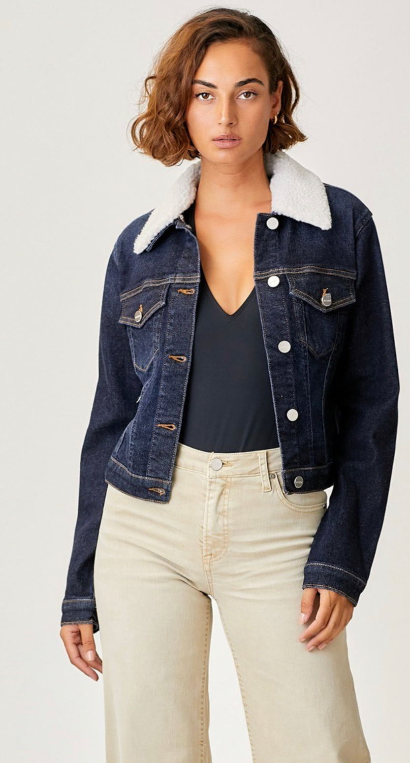 Risen Jean Jacket w Detachable Sherpa Collar