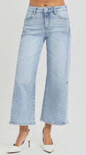 Load image into Gallery viewer, Risen High Rise Cropped Wide Leg with Seam Detail - 5857 Light Wash
