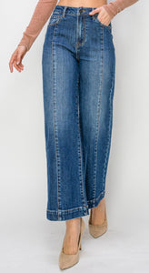 Risen High Rise Ankle Seam Jeans - 5687 Dark Wash