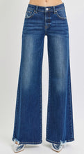 Load image into Gallery viewer, Risen Mid Rise Super Soft Wide Jeans - 5770 Dark Wash
