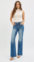 Load image into Gallery viewer, Risen High Rise Straight Flare Leg Jeans- 21348 Dark Wash
