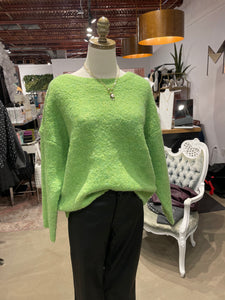 Knit Sweater in Moss Green