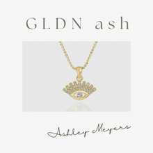 Load image into Gallery viewer, Clairton Evil Eye Necklace by GLDN ash
