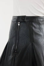 Load image into Gallery viewer, Pleated Vegan Leather Mini Skirt
