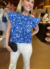 Load image into Gallery viewer, Lulu Floral Cap Sleeve Top
