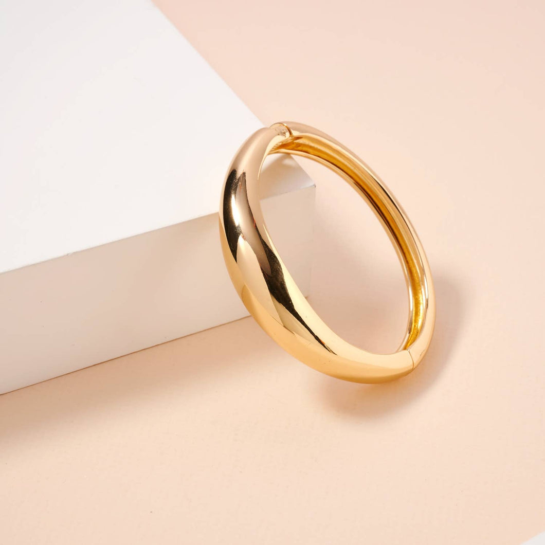 Wavy Gold Cuff Bracelet