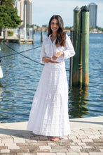 Load image into Gallery viewer, Lyon White Cotton Skirt
