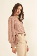 Load image into Gallery viewer, Floral V Neck Button Front Long Sleeve Blouse
