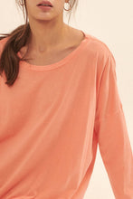 Load image into Gallery viewer, Mineral Washed Vintage Oversize Long-Sleeve Tee
