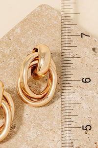 Layered Oval Earrings