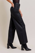 Load image into Gallery viewer, Hidden High Rise Coated Wide Leg Jeans - Black
