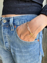 Load image into Gallery viewer, Berwick Paperclip Bracelet by GLDN ash
