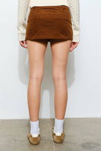 Load image into Gallery viewer, Corduroy Mini Skirt - with built in shorts
