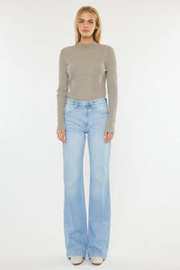 Kan Can High Rise Super Long Jeans - Light Wash