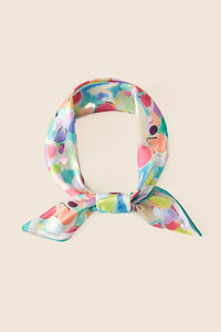 Vibrant Abstract Pattern Print Square Bandana Scarf