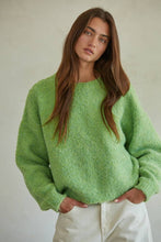 Load image into Gallery viewer, Knit Sweater in Moss Green
